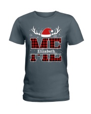 Maine Plaid Pattern Christmas Ladies T-Shirt tile