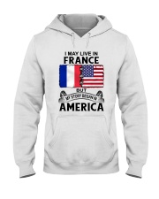 LIVE IN FRANCE BEGAN IN AMERICA ROOT WOMEN Hooded Sweatshirt thumbnail