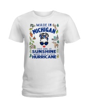 Made In Michigan Sunshine Mix With Hurricane Ladies T-Shirt tile
