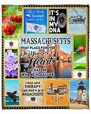 MASSACHUSETTS IT'S IN MY DNA Fleece Blanket tile