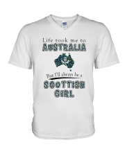 SCOTTISH GIRL LIFE TOOK TO AUSTRALIA V-Neck T-Shirt tile