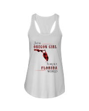 OREGON GIRL LIVING IN FLORIDA WORLD Ladies Flowy Tank thumbnail