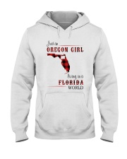 OREGON GIRL LIVING IN FLORIDA WORLD Hooded Sweatshirt thumbnail