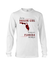 OREGON GIRL LIVING IN FLORIDA WORLD Long Sleeve Tee thumbnail