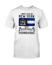 LIVE IN NEW YORK BEGAN IN HONDURAS Classic T-Shirt tile