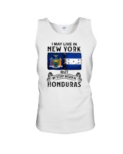 LIVE IN NEW YORK BEGAN IN HONDURAS Unisex Tank thumbnail