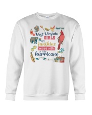 WEST VIRGINIA GIRLS SUNSHINE MIXED HURRICANE Crewneck Sweatshirt thumbnail