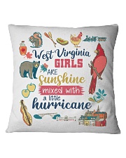 WEST VIRGINIA GIRLS SUNSHINE MIXED HURRICANE Square Pillowcase thumbnail
