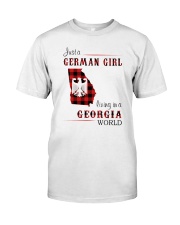 GERMAN GIRL LIVING IN GEORGIA WORLD Classic T-Shirt front