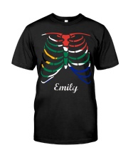 South Africa Halloween Skeleton Flag Classic T-Shirt tile