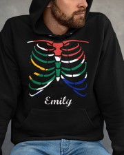 South Africa Halloween Skeleton Flag Hooded Sweatshirt apparel-hooded-sweatshirt-lifestyle-front-159