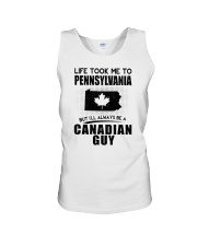 CANADIAN GUY LIFE TOOK TO PENNSYLVANIA Unisex Tank thumbnail