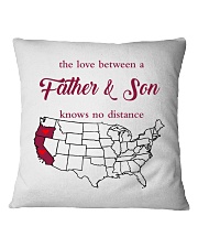 CALIFORNIA OREGON THE LOVE FATHER AND SON Square Pillowcase thumbnail