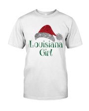 Louisiana Girl Giltter Christmas Classic T-Shirt tile