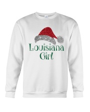 Louisiana Girl Giltter Christmas Crewneck Sweatshirt tile