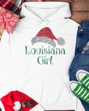 Louisiana Girl Giltter Christmas Hooded Sweatshirt custom-hoodie-sweatshirt-lifestyle-front-231