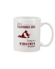 CALIFORNIA GIRL LIVING IN VIRGINIA WORLD Mug thumbnail