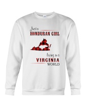 HONDURAN GIRL LIVING IN VIRGINIA WORLD Crewneck Sweatshirt tile
