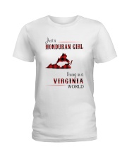 HONDURAN GIRL LIVING IN VIRGINIA WORLD Ladies T-Shirt tile