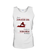 JAMAICAN GIRL LIVING IN VIRGINIA WORLD Unisex Tank thumbnail