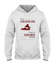 JAMAICAN GIRL LIVING IN VIRGINIA WORLD Hooded Sweatshirt thumbnail