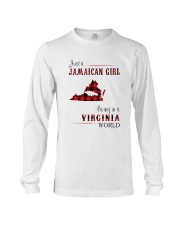 JAMAICAN GIRL LIVING IN VIRGINIA WORLD Long Sleeve Tee thumbnail