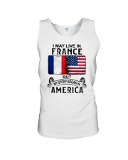 LIVE IN FRANCE BEGAN IN AMERICA Unisex Tank thumbnail