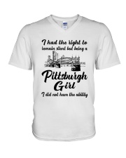 PITTSBURGH GIRL I DIDN'T NOT HAVE THE ABILITY V-Neck T-Shirt thumbnail
