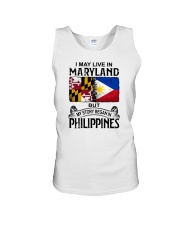 LIVE IN MARYLAND BEGAN IN PHILIPPINES Unisex Tank tile