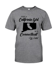 JUST A CALIFORNIA GIRL IN A CONNECTICUT WORLD Classic T-Shirt thumbnail