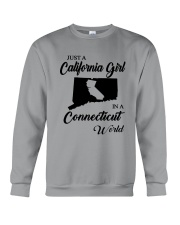 JUST A CALIFORNIA GIRL IN A CONNECTICUT WORLD Crewneck Sweatshirt thumbnail