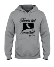 JUST A CALIFORNIA GIRL IN A CONNECTICUT WORLD Hooded Sweatshirt thumbnail