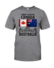 LIVE IN CANADA BEGAN IN AUSTRALIA Classic T-Shirt tile