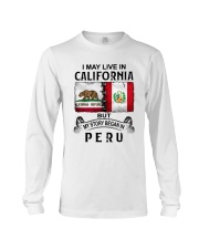LIVE IN CALIFORNIA BEGAN IN PERU Long Sleeve Tee tile