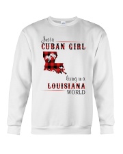 CUBAN GIRL LIVING IN LOUISIANA WORLD Crewneck Sweatshirt tile