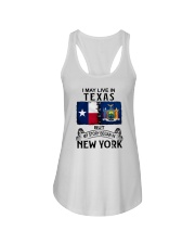 LIVE IN TEXAS BEGAN IN NEW YORK Ladies Flowy Tank thumbnail