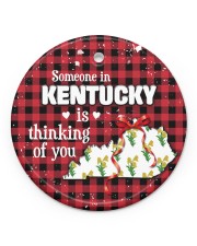 Someone In Kentucky Is Thinking Of You Circle ornament - single (porcelain) front
