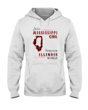 MISSISSIPPI GIRL LIVING IN ILLINOIS WORLD Hooded Sweatshirt tile