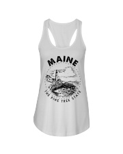 Maine The Pine Tree State Ladies Flowy Tank tile