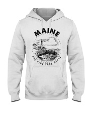 Maine The Pine Tree State Hooded Sweatshirt tile
