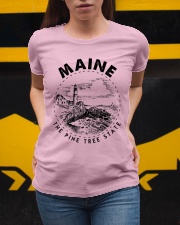 Maine The Pine Tree State Ladies T-Shirt apparel-ladies-t-shirt-lifestyle-04