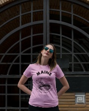 Maine The Pine Tree State Ladies T-Shirt lifestyle-women-crewneck-front-1