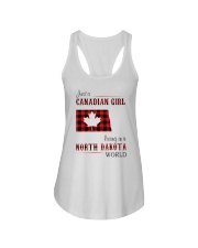 CANADIAN GIRL LIVING IN NORTH DAKOTA WORLD Ladies Flowy Tank thumbnail