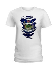 Maine Muscle Flag Ladies T-Shirt tile