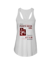PUERTO RICAN GIRL LIVING IN UTAH WORLD Ladies Flowy Tank tile