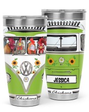 Custom Name Tumbler Chickens Bus 30oz Tumbler tile