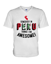 Somebody In Peru V-Neck T-Shirt tile