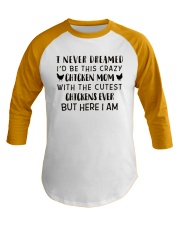 THIS CRAZY CHICKEN MOM Baseball Tee thumbnail