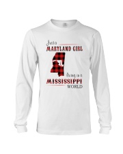 MARYLAND GIRL LIVING IN MISSISSIPPI WORLD Long Sleeve Tee thumbnail