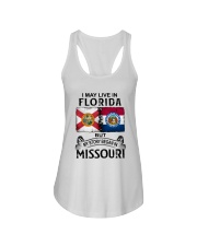 LIVE IN FLORIDA BEGAN IN MISSOURI Ladies Flowy Tank tile